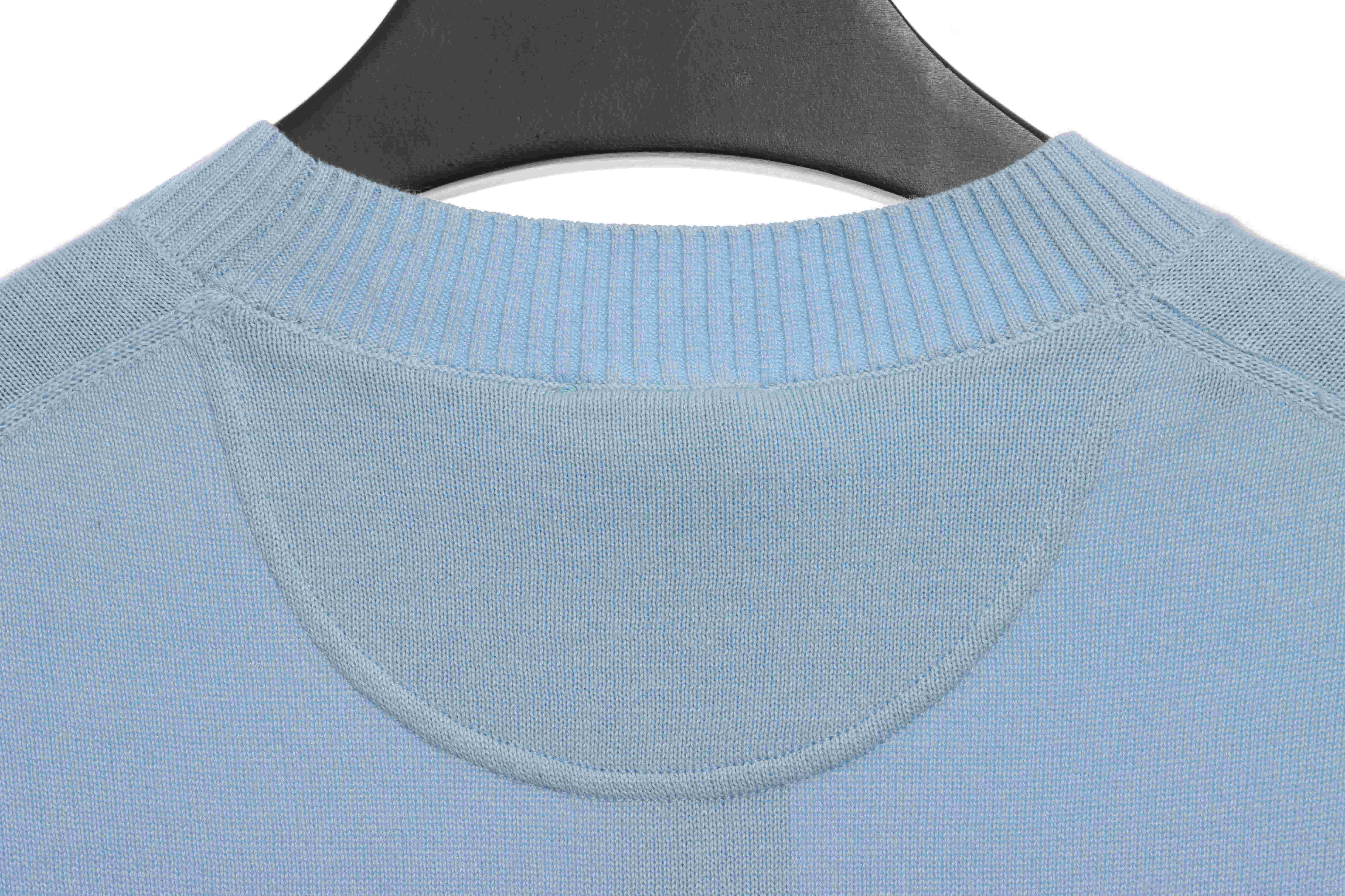 (Special Offer) Dior x Jordan LOGO Jacquard Sweater Blue