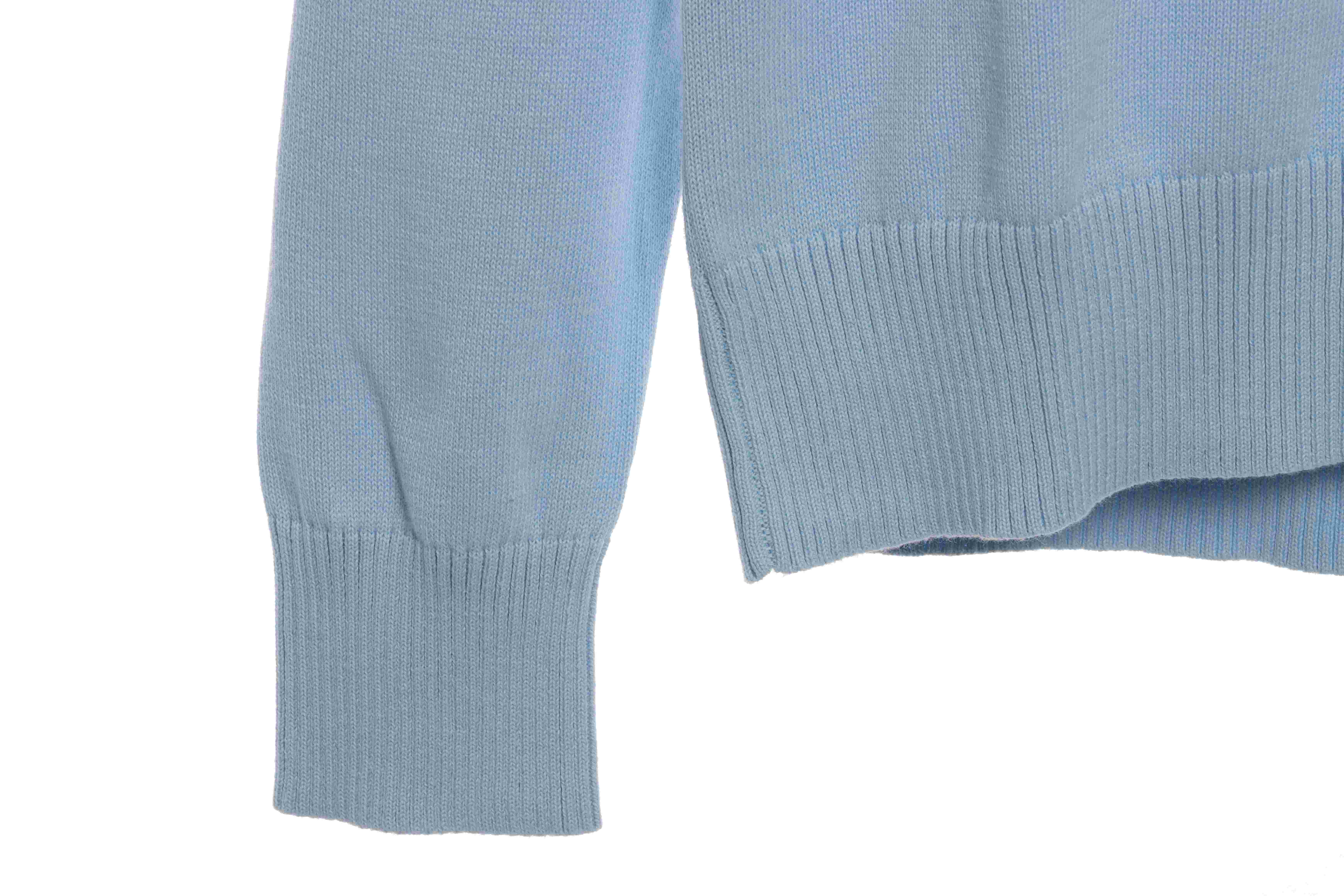 (Special Offer) Dior x Jordan LOGO Jacquard Sweater Blue