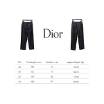 Dior 23FW Dark Pattern Jacquard Trousers Black