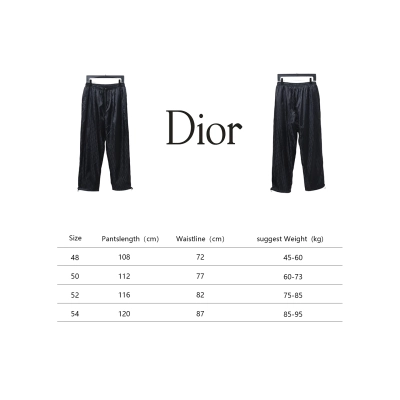 Dior 23FW Dark Pattern Jacquard Trousers Black 02
