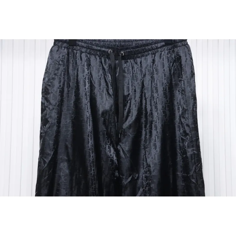 Dior 23FW Dark Pattern Jacquard Trousers Black