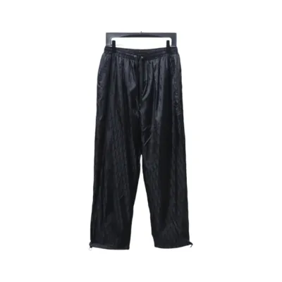 Dior 23FW Dark Pattern Jacquard Trousers Black 01