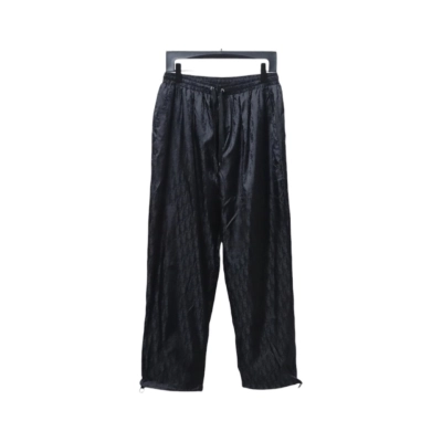 Dior 23FW Dark Pattern Jacquard Trousers Black 01