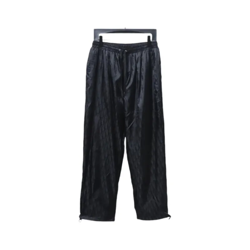Dior 23FW Dark Pattern Jacquard Trousers Black