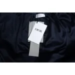 Dior 23FW Dark Pattern Jacquard Trousers Blue