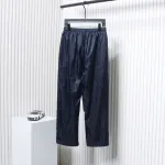 Dior 23FW Dark Pattern Jacquard Trousers Blue