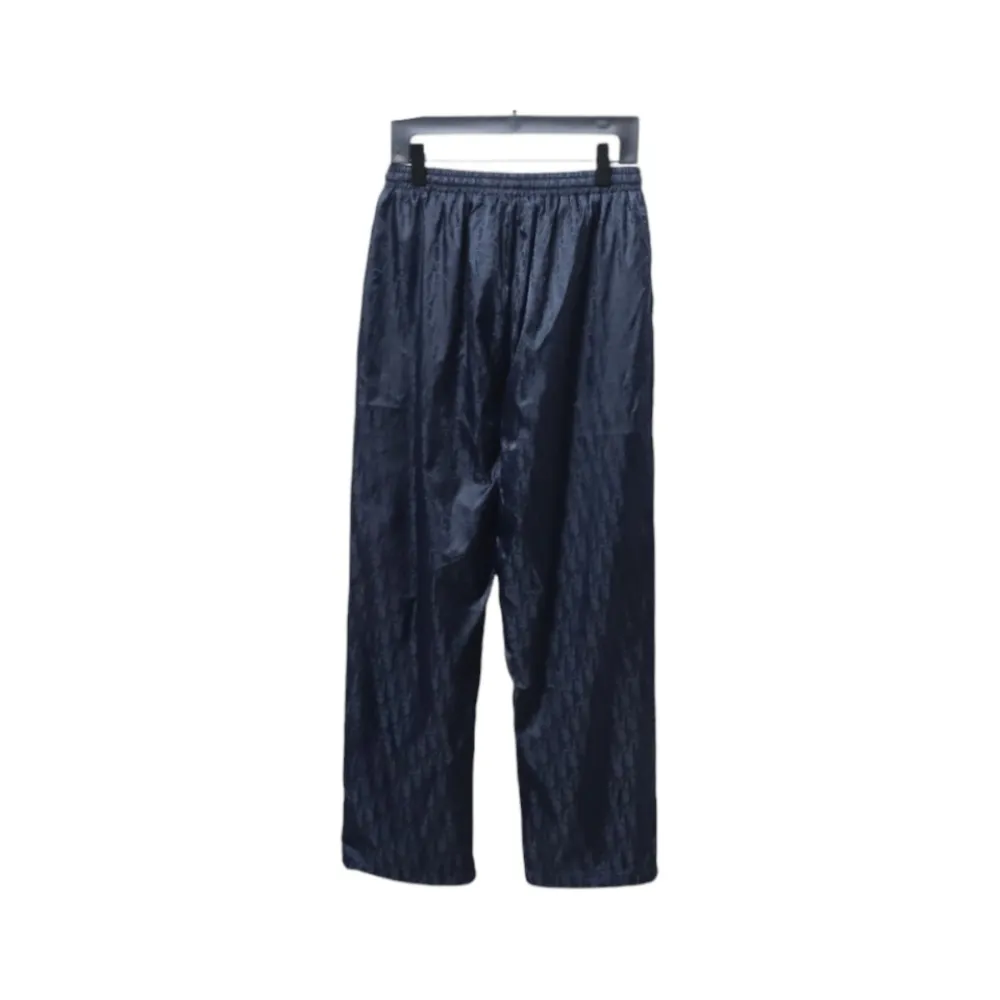 Dior 23FW Dark Pattern Jacquard Trousers Blue