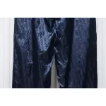 Dior 23FW Dark Pattern Jacquard Trousers Blue