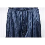 Dior 23FW Dark Pattern Jacquard Trousers Blue