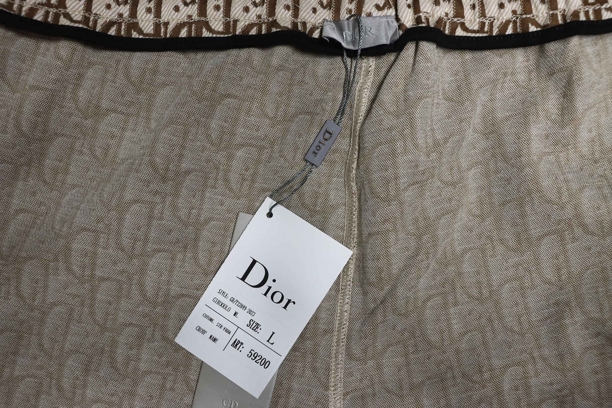 Dior 24Fw All Over Jacquard Side Webbing Suit Trousers