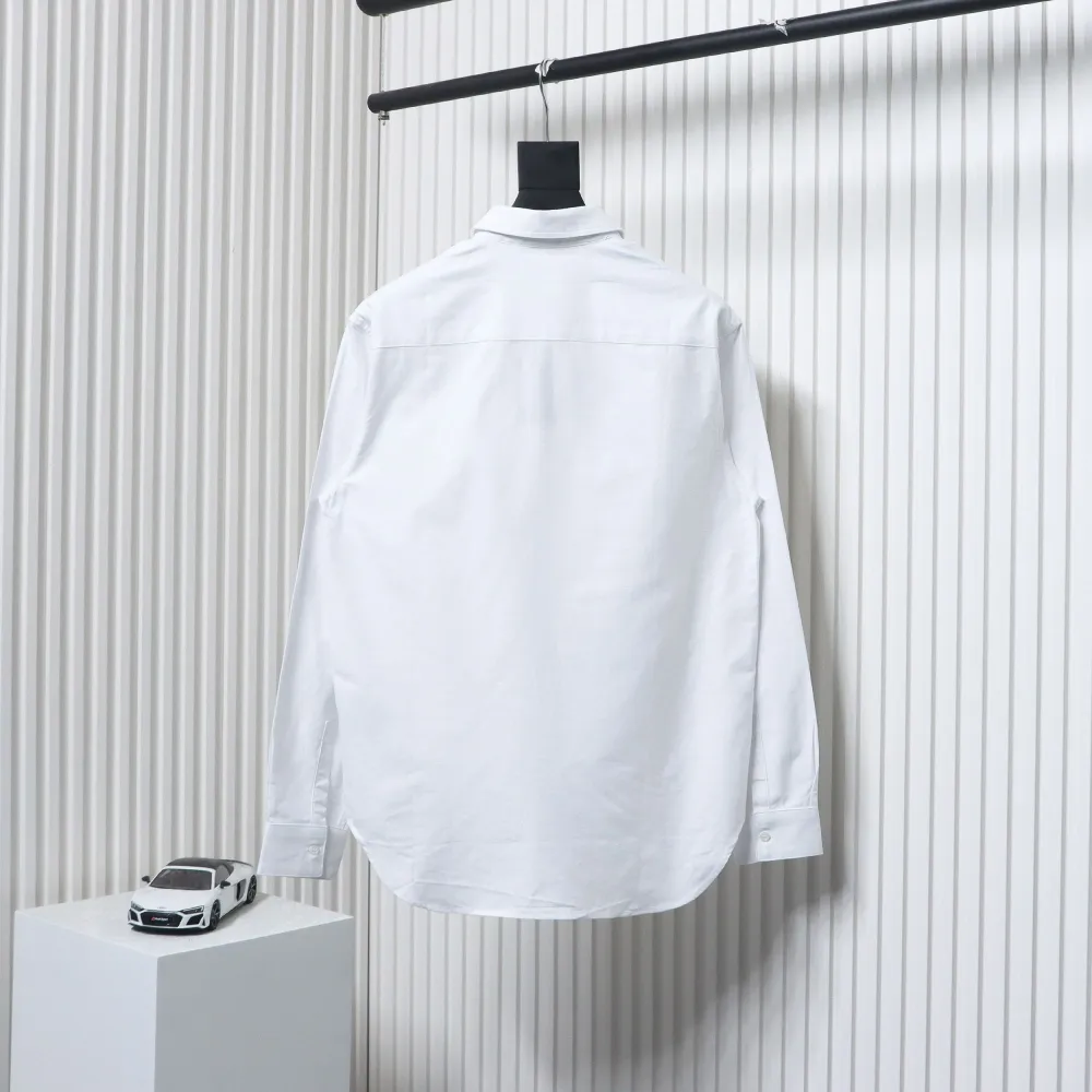 Dior 24Fw CD Small Heart Embroidered Long-Sleeved Shirt