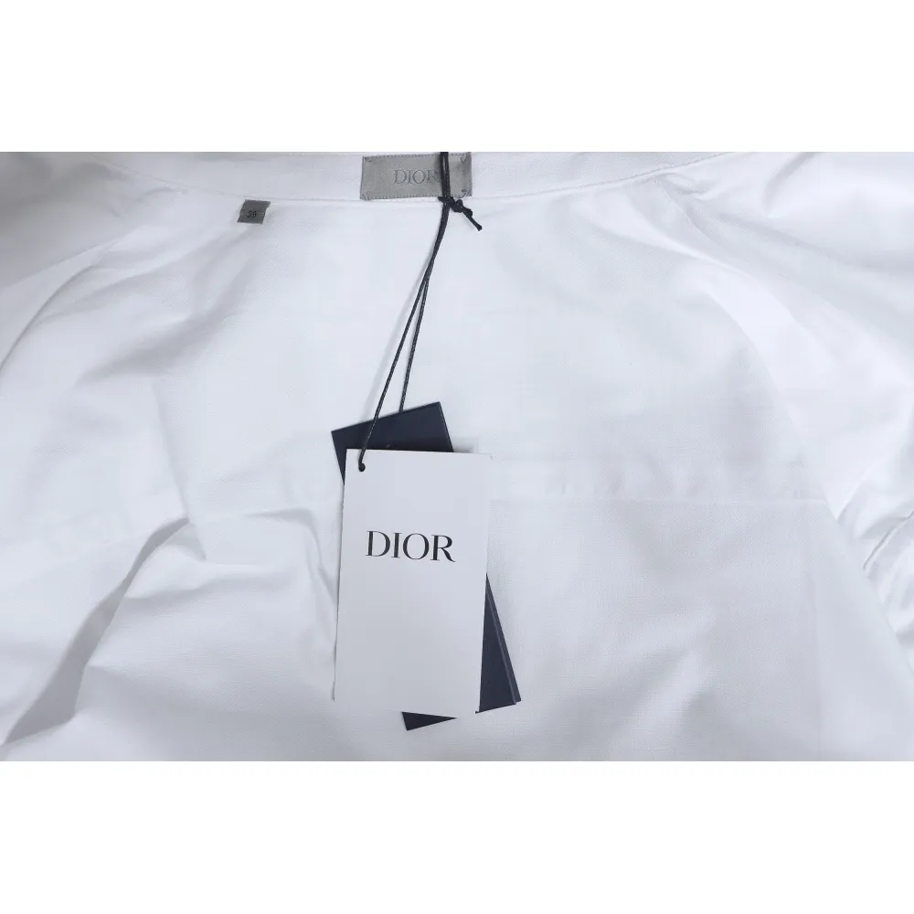 Dior 24Fw CD Small Heart Embroidered Long-Sleeved Shirt