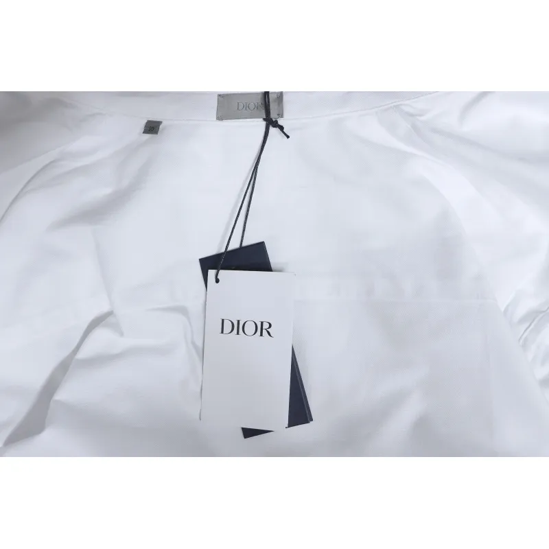 Dior 24Fw CD Small Heart Embroidered Long-Sleeved Shirt