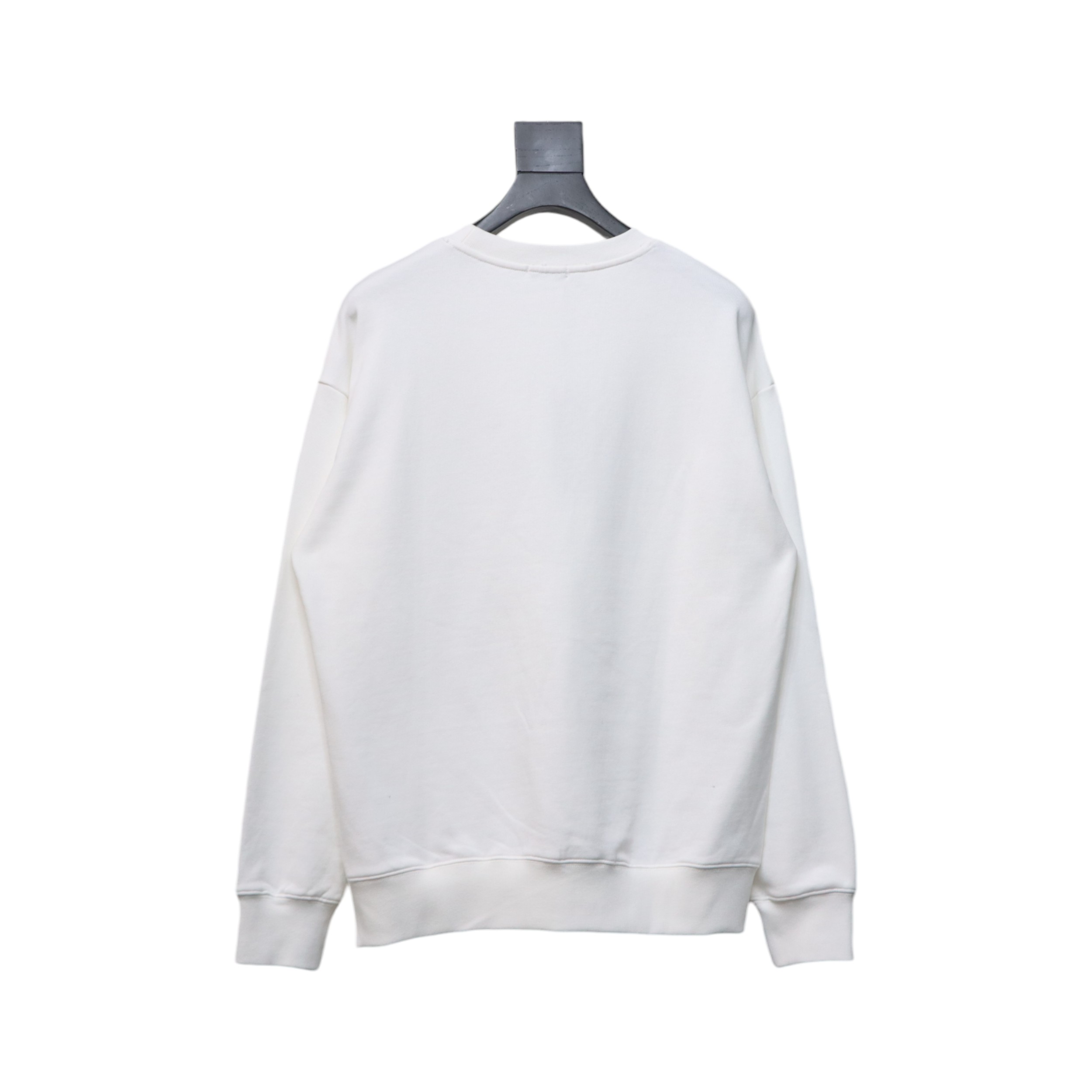Dior 24Fw Embroidered Pin Lettering Crew Neck Sweatshirt White
