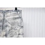 Dior 24Fw Ink Sketch Print Jeans