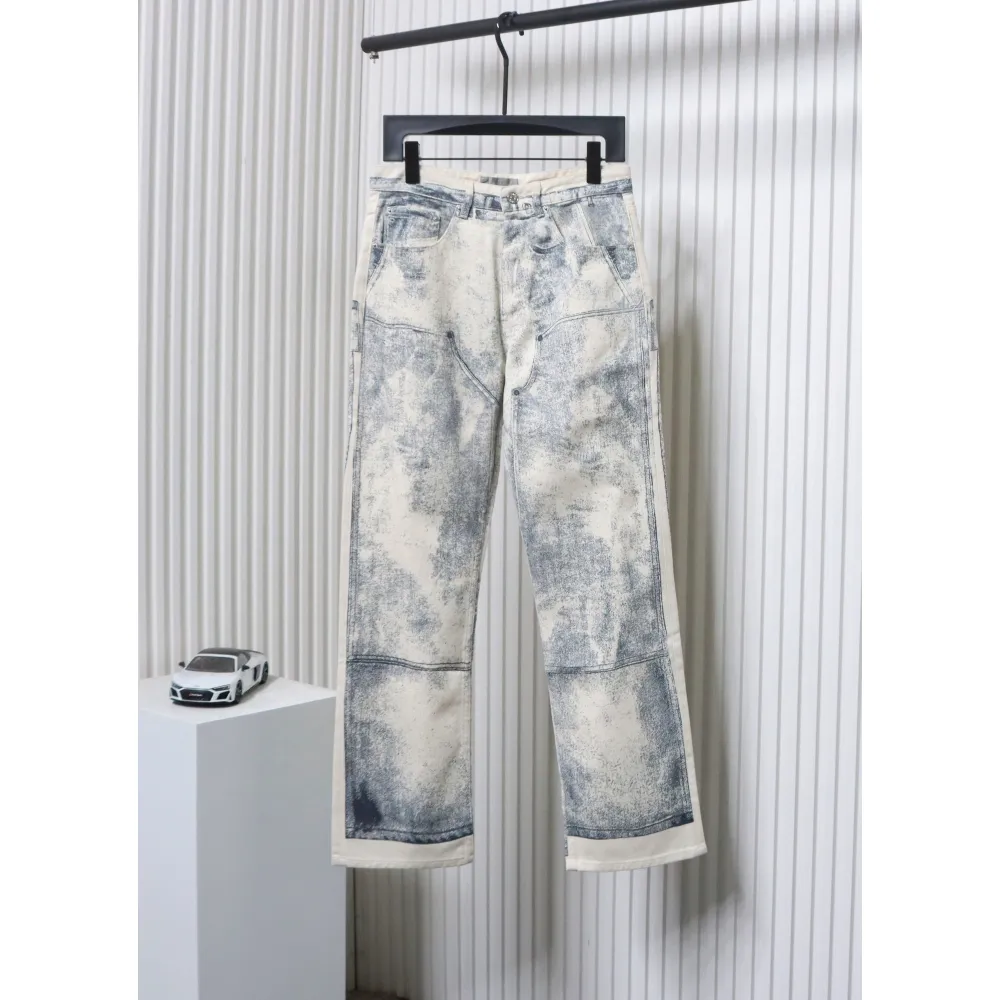 Dior 24Fw Ink Sketch Print Jeans