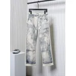 Dior 24Fw Ink Sketch Print Jeans