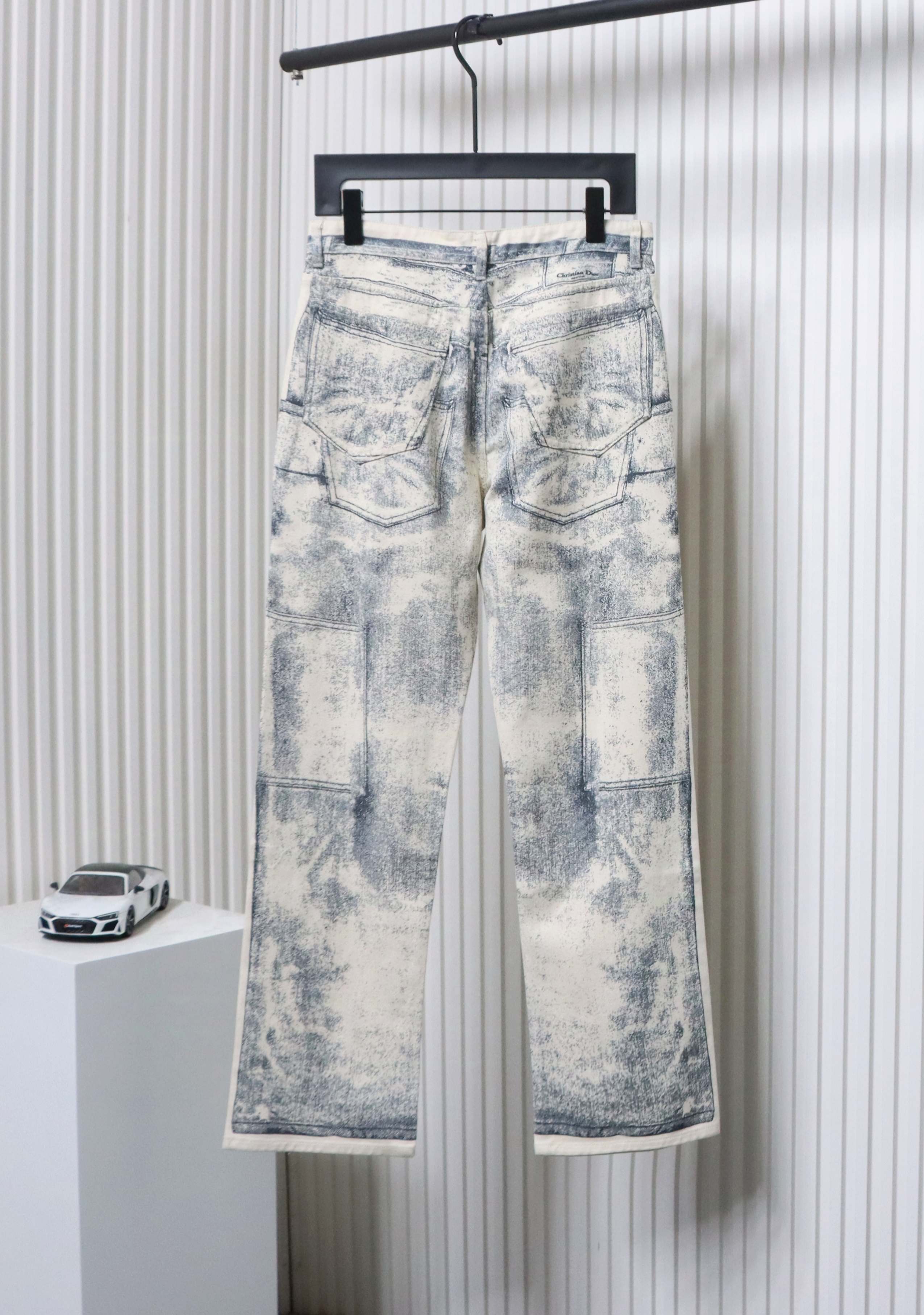 Dior 24Fw Ink Sketch Print Jeans
