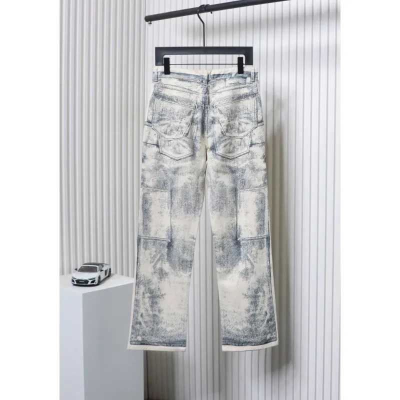 Dior 24Fw Ink Sketch Print Jeans