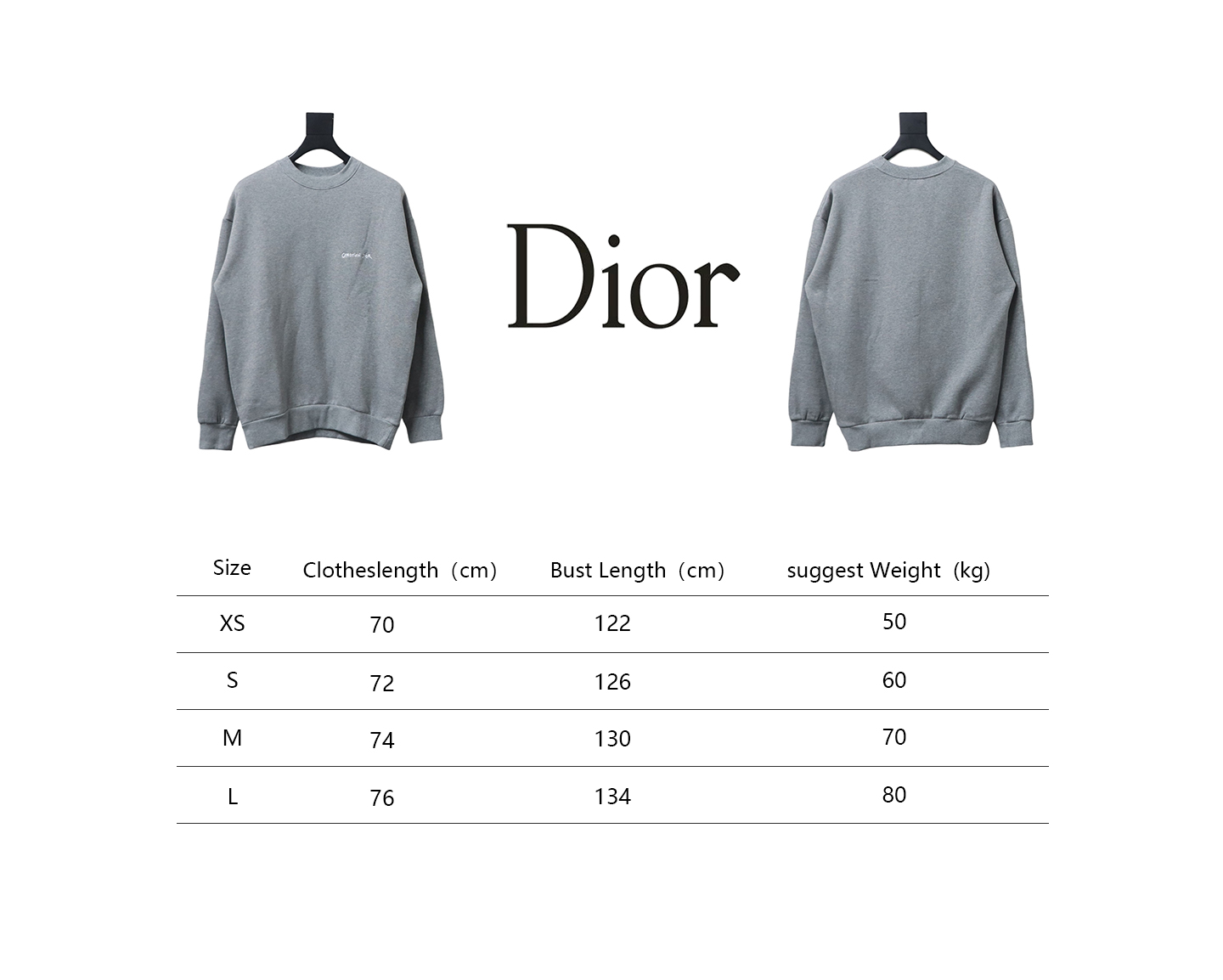 Dior 24FW Signature Embroidered Crewneck Sweatshirt