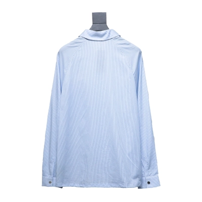 Dior 24Fw Zipper Pocket Striped Shirt 02
