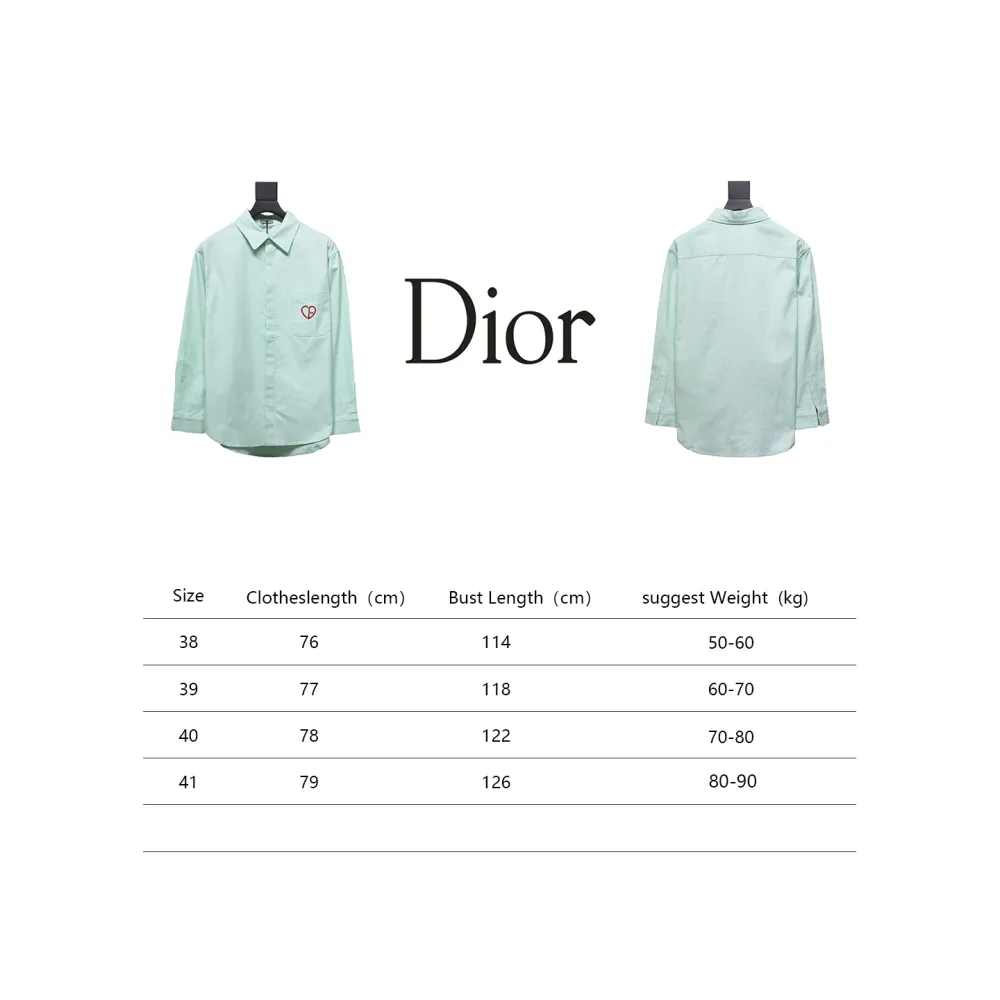 Dior 24ss Embroidery Embroidered Shirt