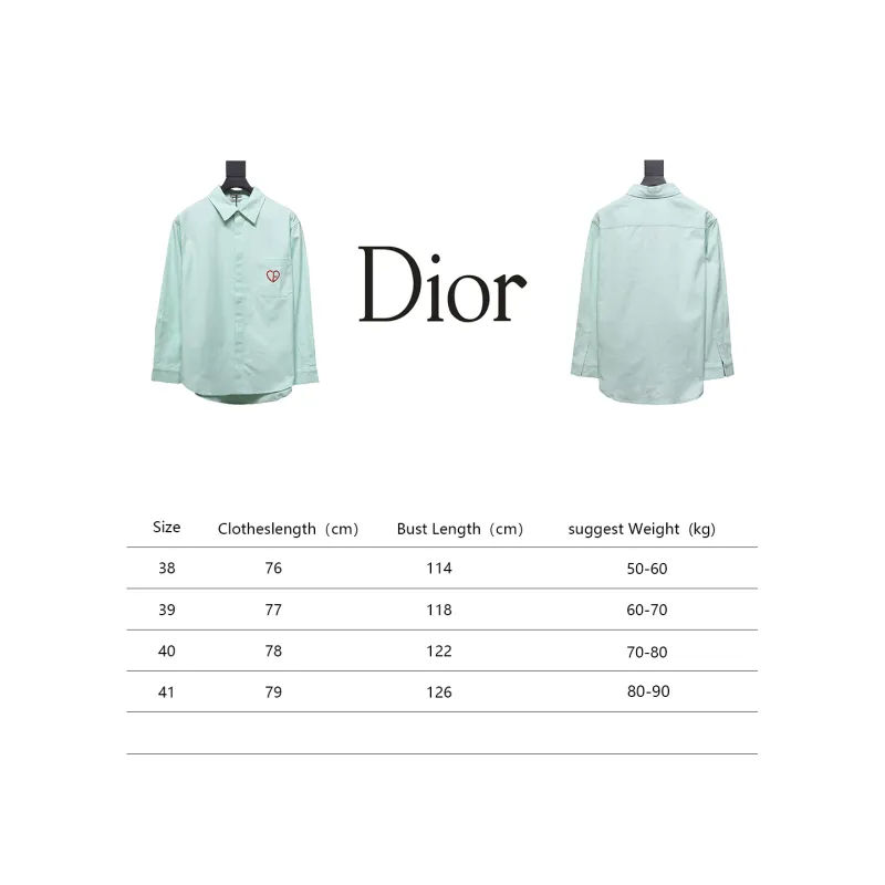 Dior 24ss Embroidery Embroidered Shirt