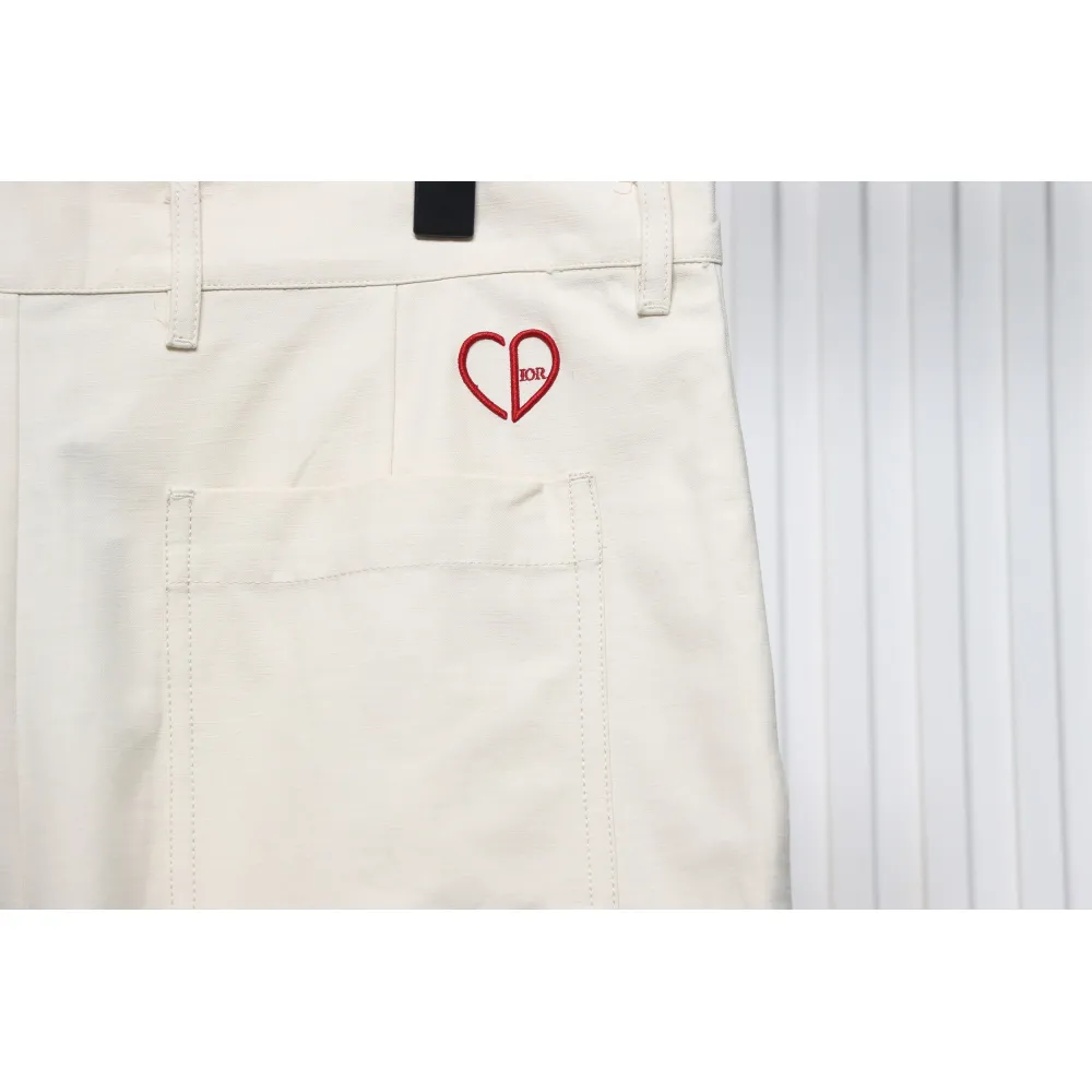 Dior 24ss Heart Embroidered Trousers