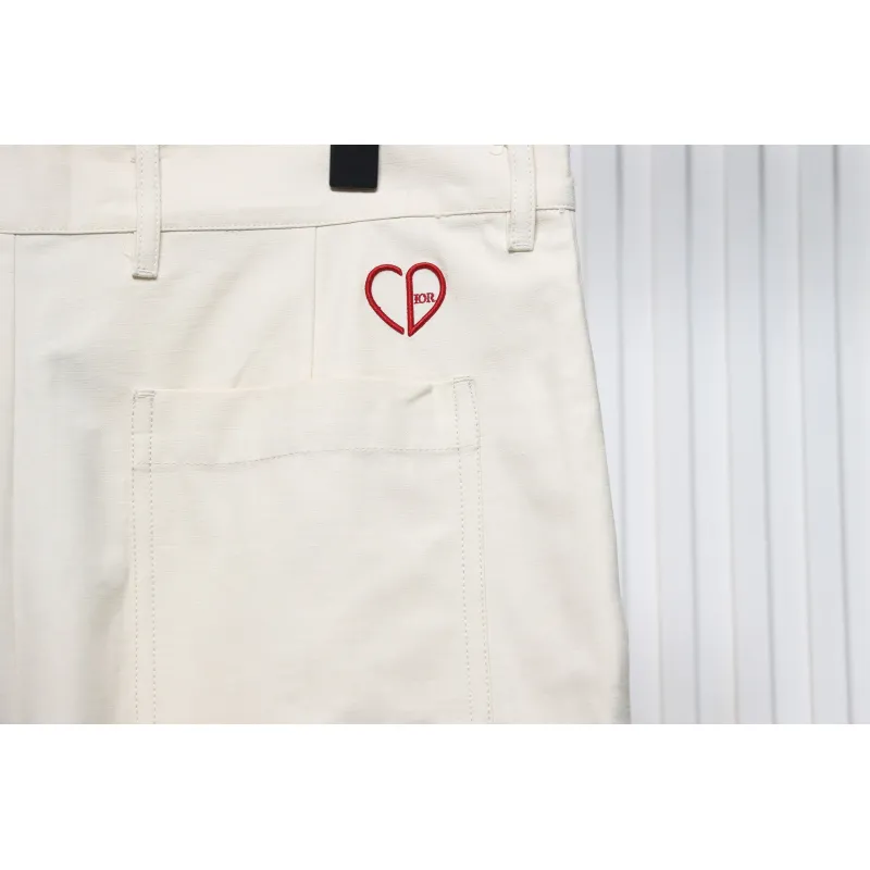 Dior 24ss Heart Embroidered Trousers