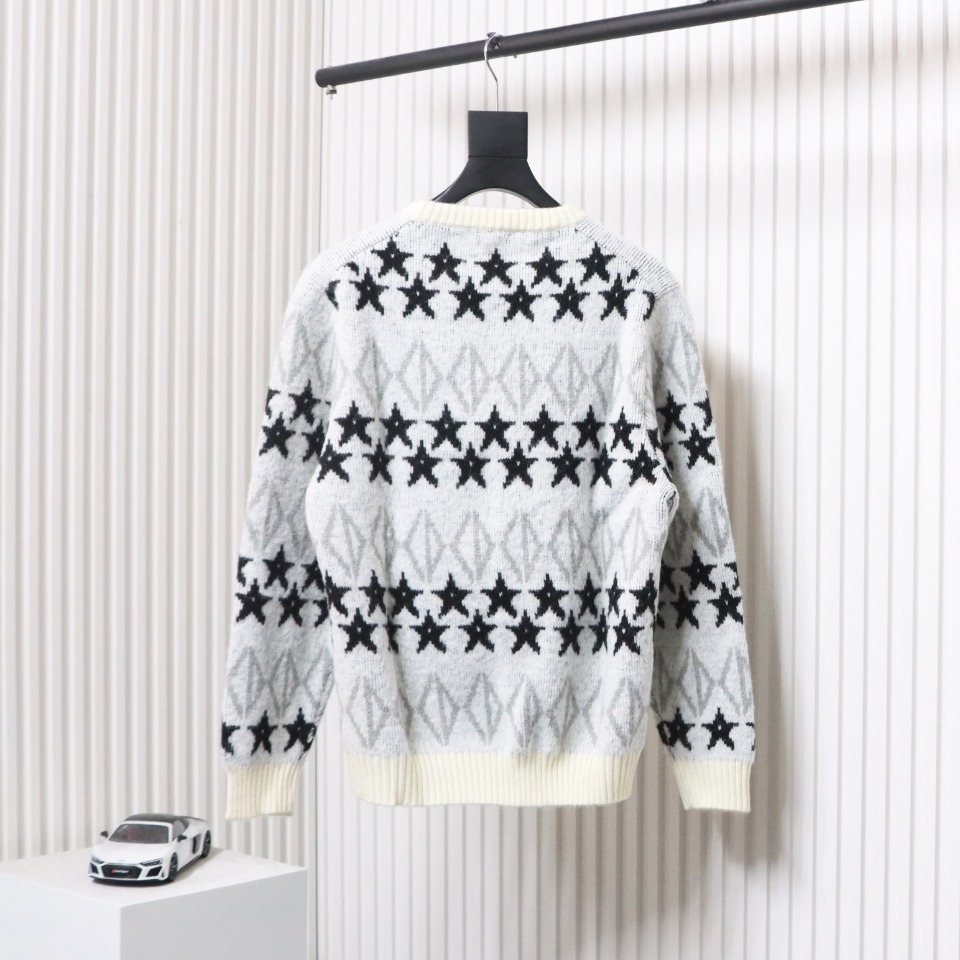 Dior All Over Stars Wool Crewneck Sweater