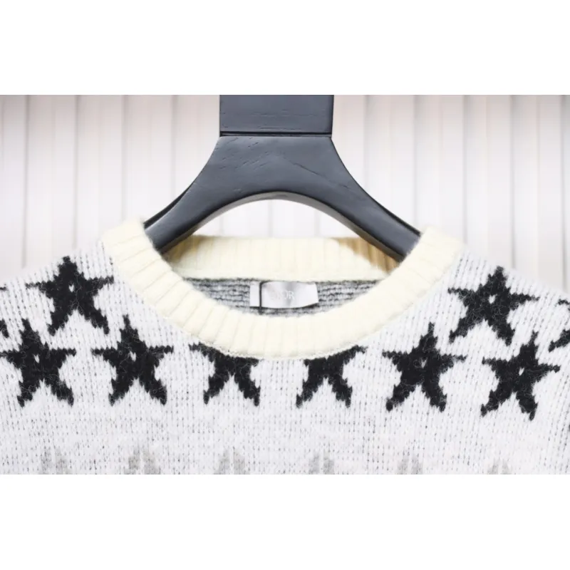 Dior All Over Stars Wool Crewneck Sweater