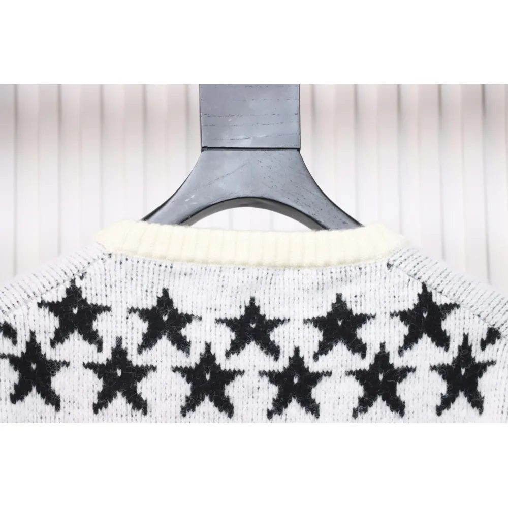 Dior All Over Stars Wool Crewneck Sweater