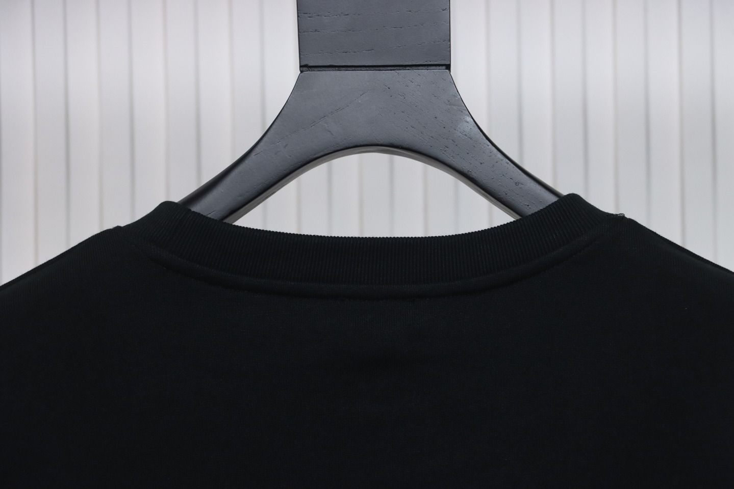 Dior Black Round Neck Sweatshirt With Monogram Patch Embroidery On The Chest