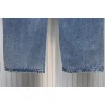 Dior CD Embroidered Letters Plant Flowers Couple Style Washed Jeans