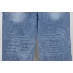 Dior CD Embroidered Letters Plant Flowers Couple Style Washed Jeans