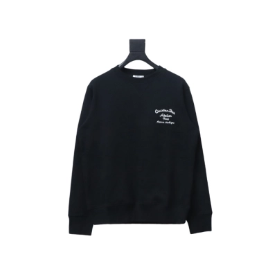Dior CD Front And Back Embroidered Crew Neck Sweatshirt 01