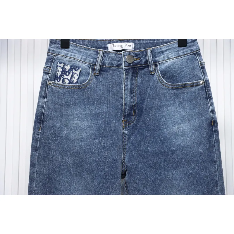 Dior Classic Monogram Pocket Denim Trousers
