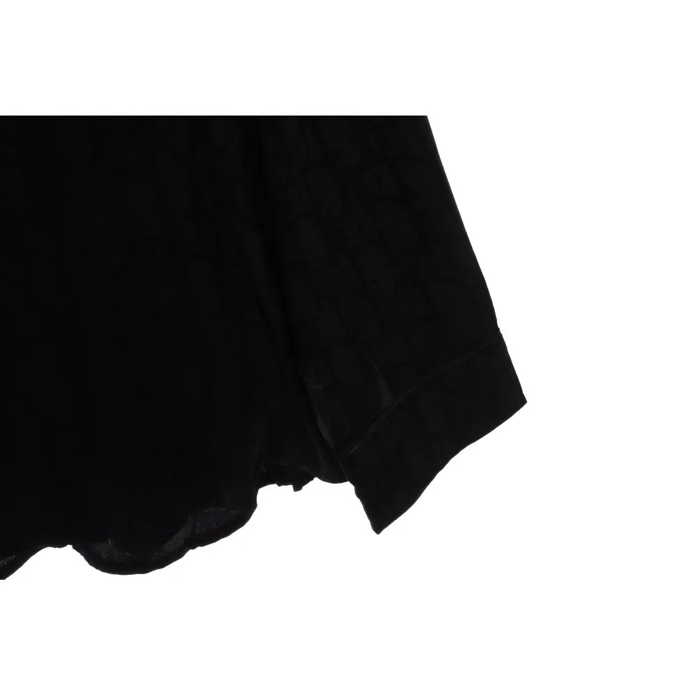 Dior Dark Jacquard Printed Shirt Black