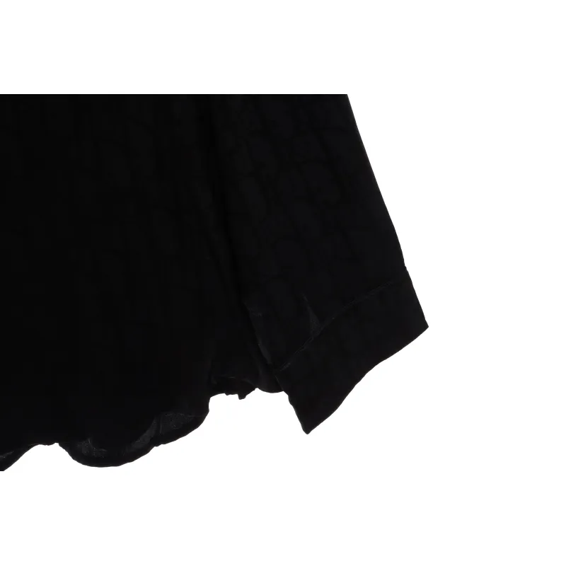 Dior Dark Jacquard Printed Shirt Black