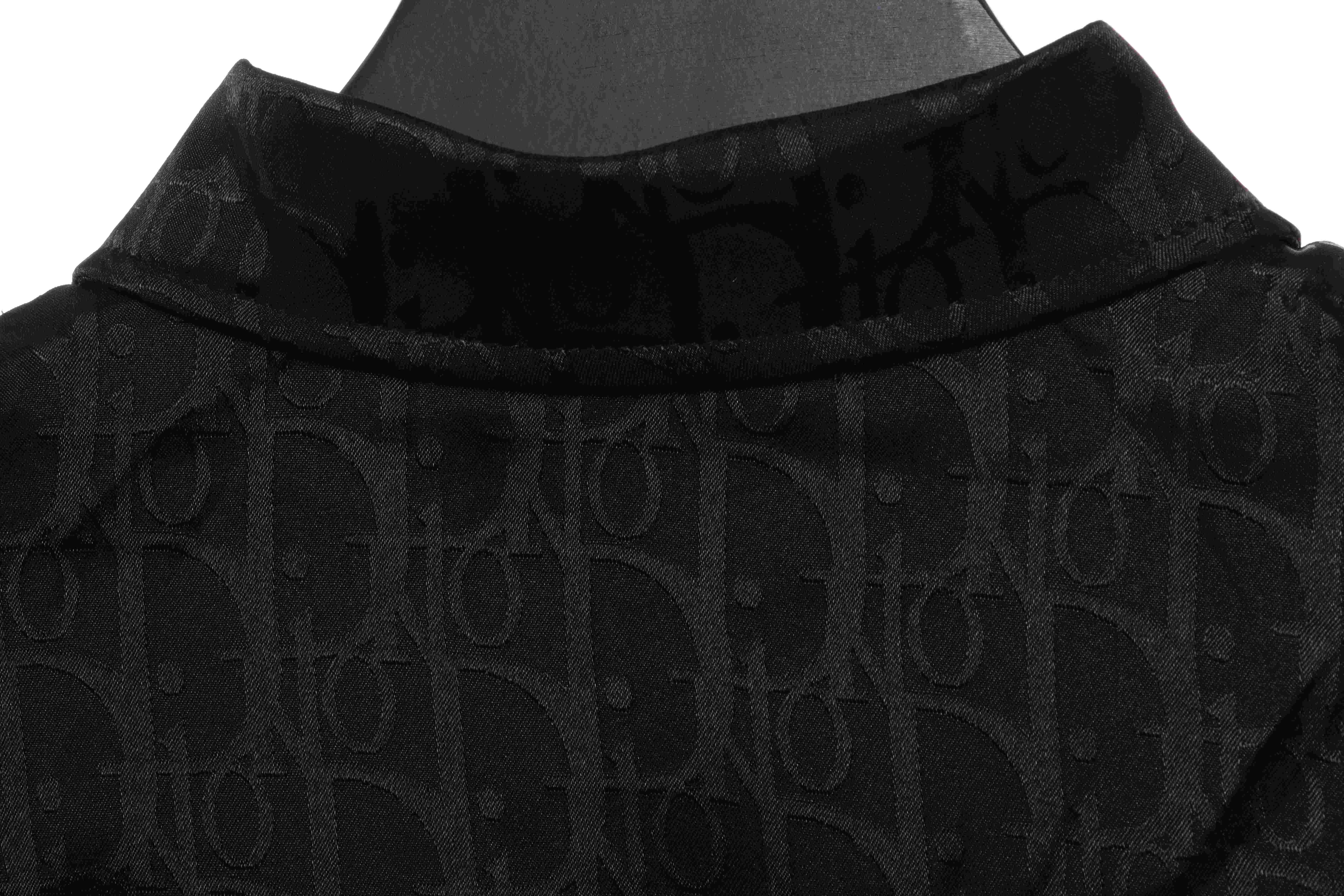 Dior Dark Jacquard Printed Shirt Black