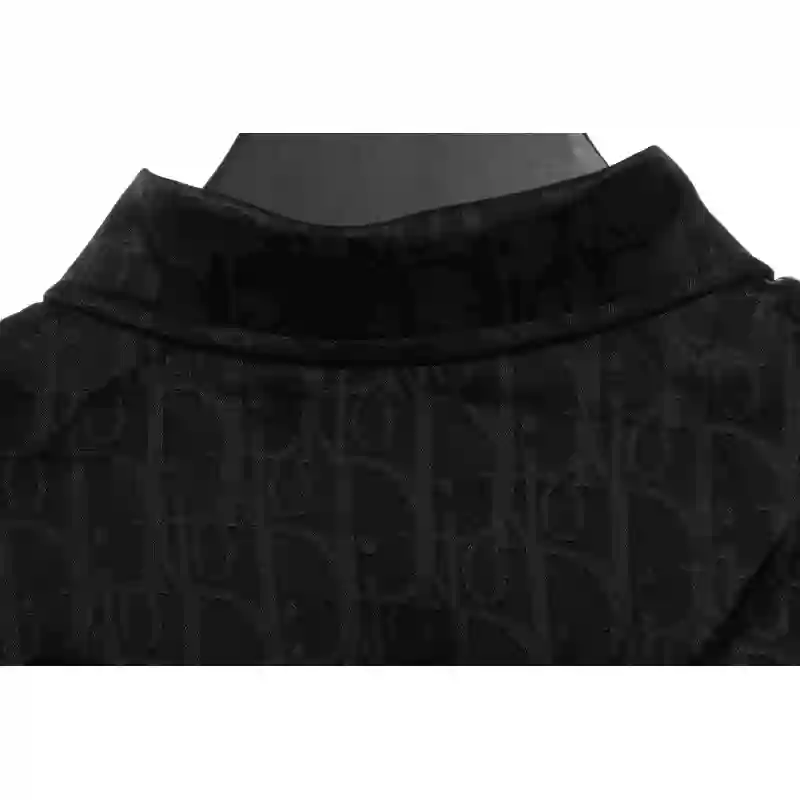 Dior Dark Jacquard Printed Shirt Black