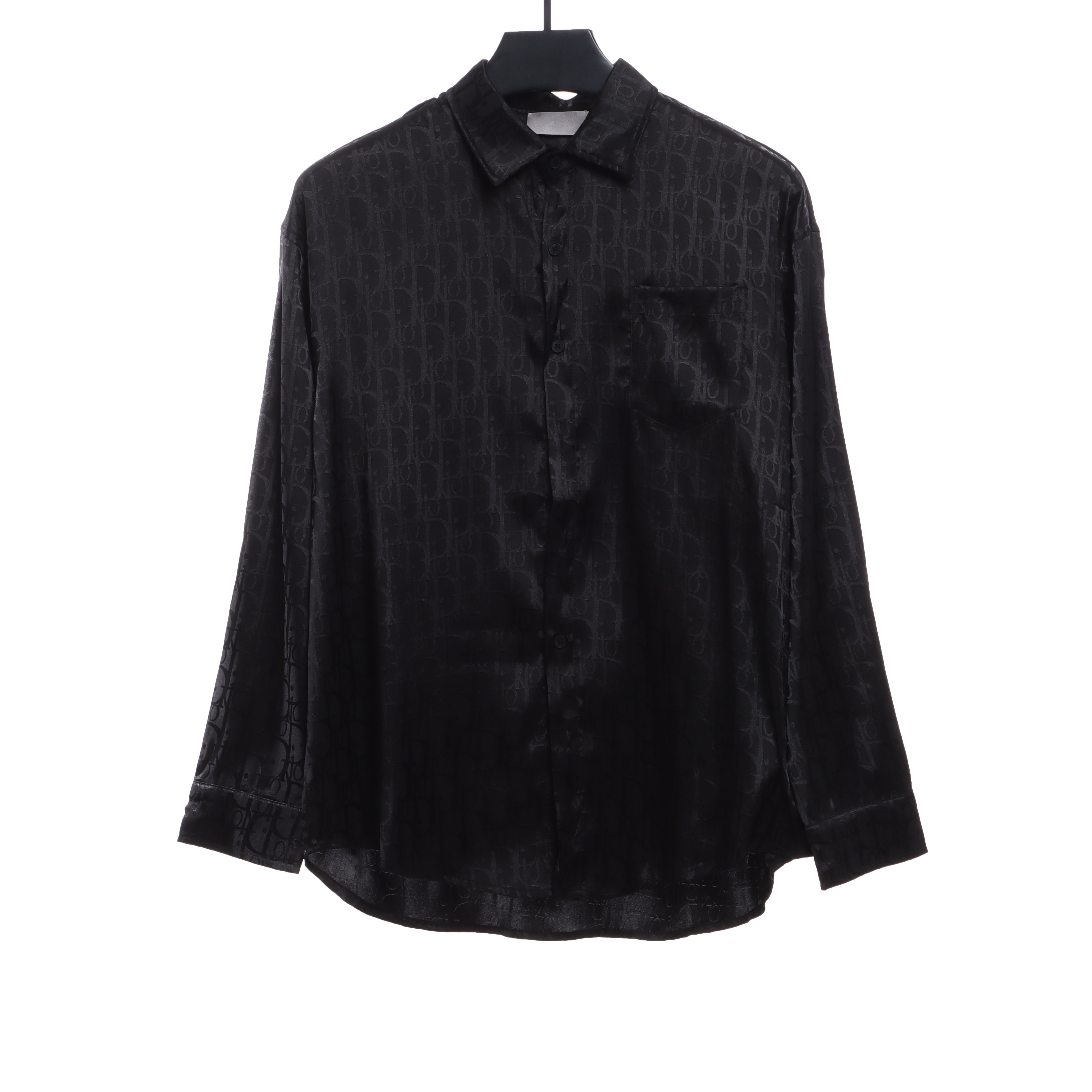 Dior Dark Jacquard Printed Shirt Black