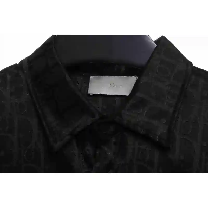 Dior Dark Jacquard Printed Shirt Black