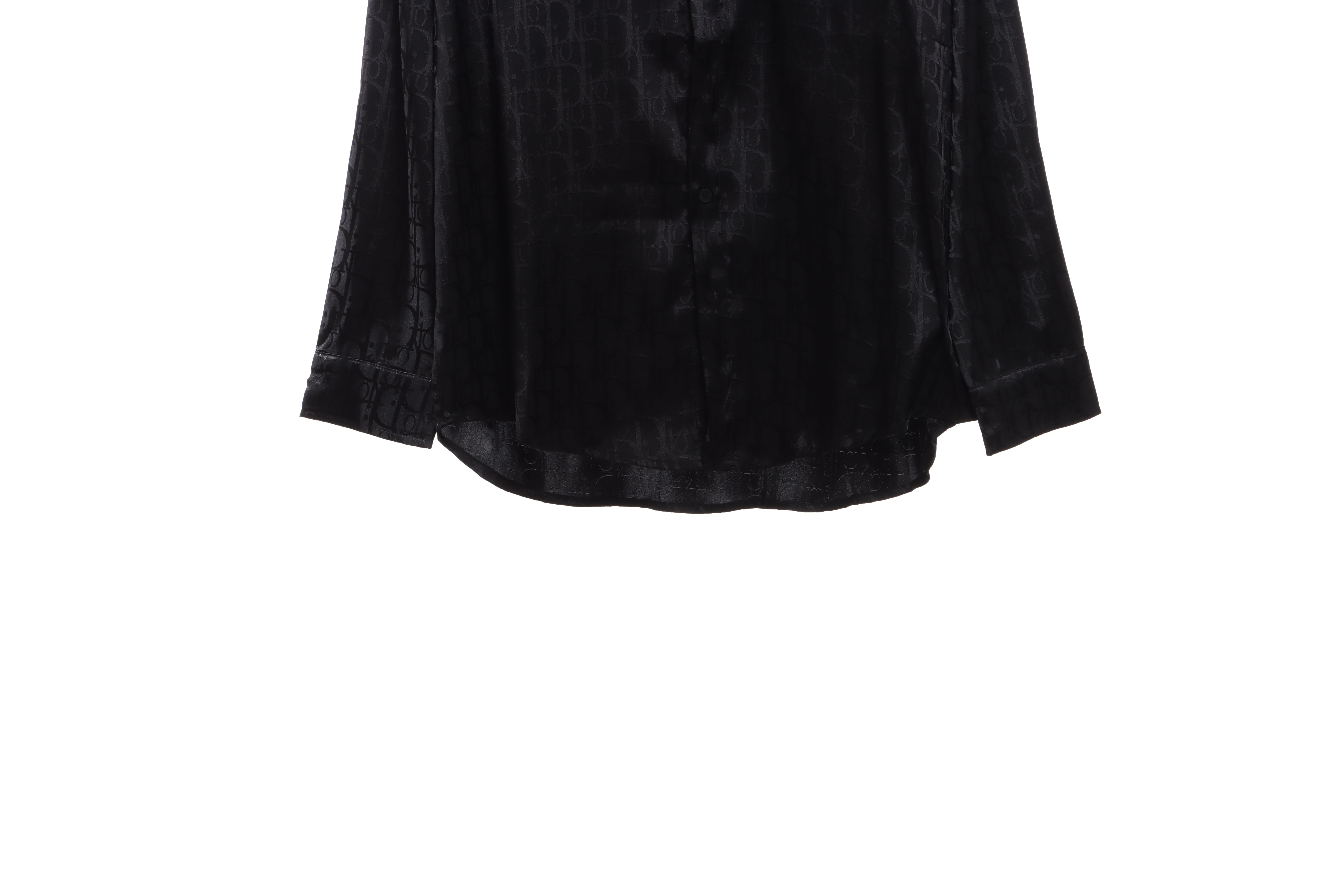 Dior Dark Jacquard Printed Shirt Black
