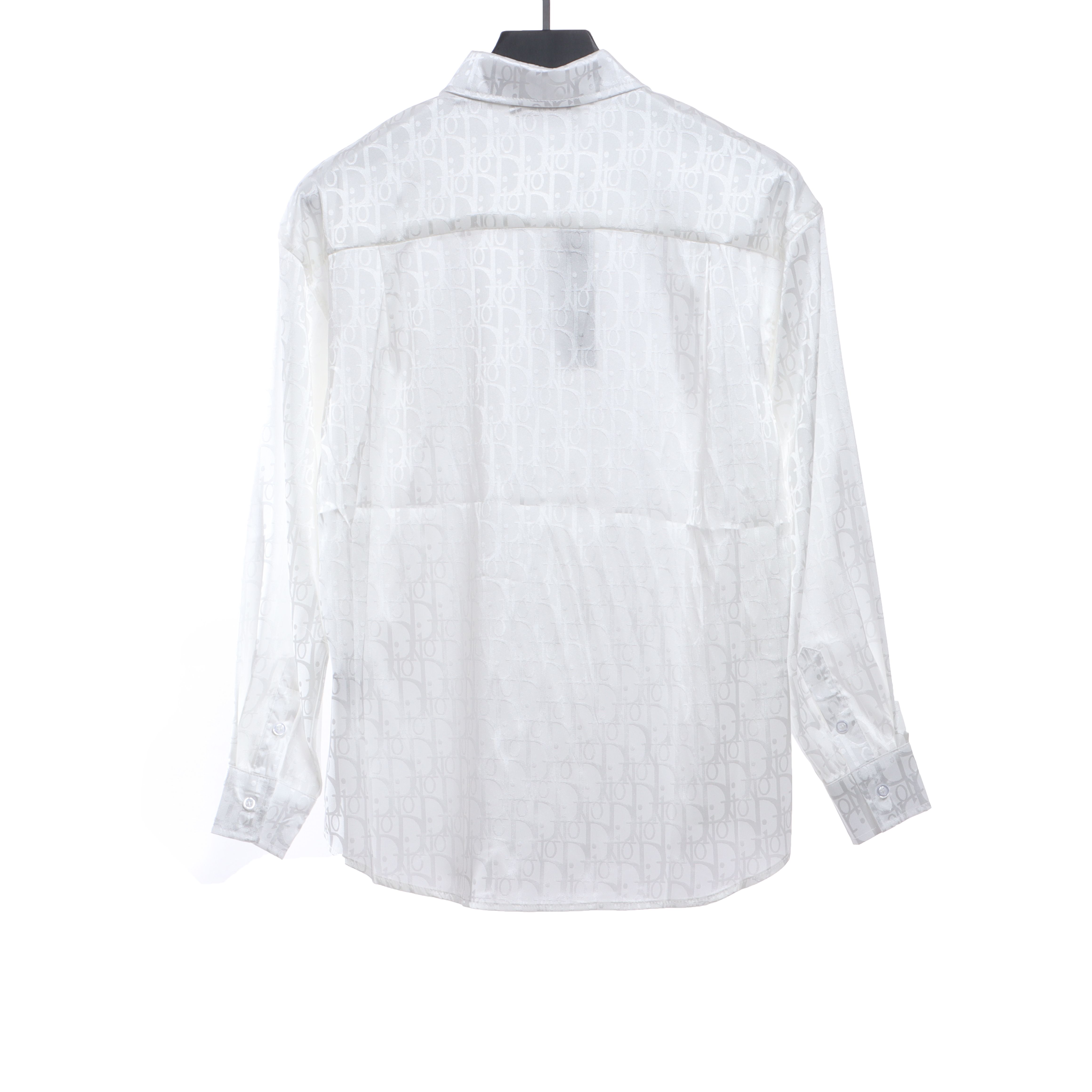 Dior Dark Jacquard Printed Shirt White