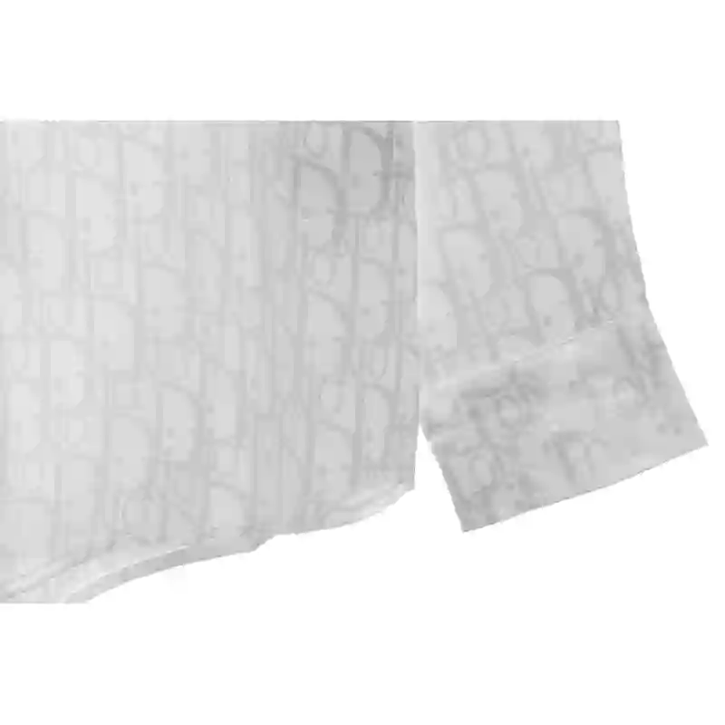Dior Dark Jacquard Printed Shirt White