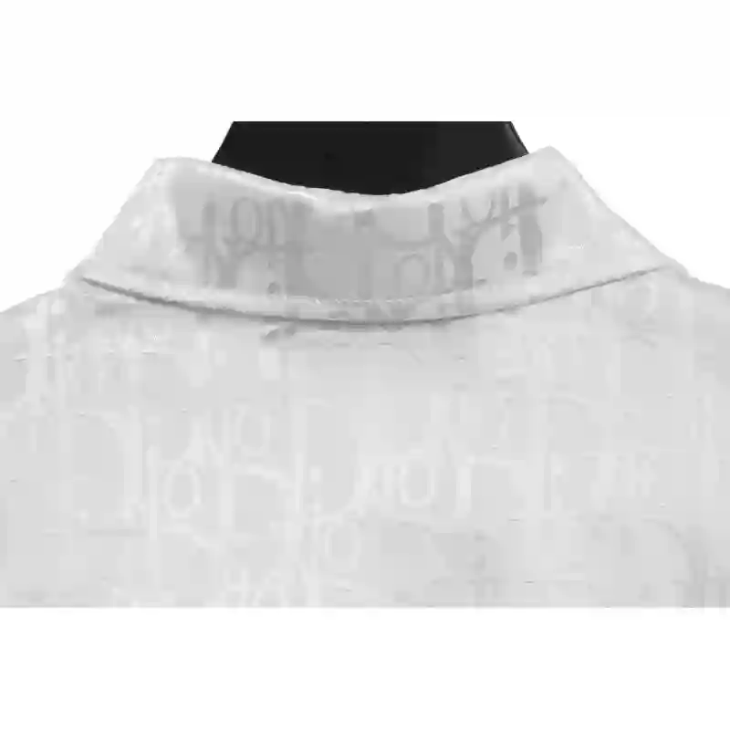 Dior Dark Jacquard Printed Shirt White
