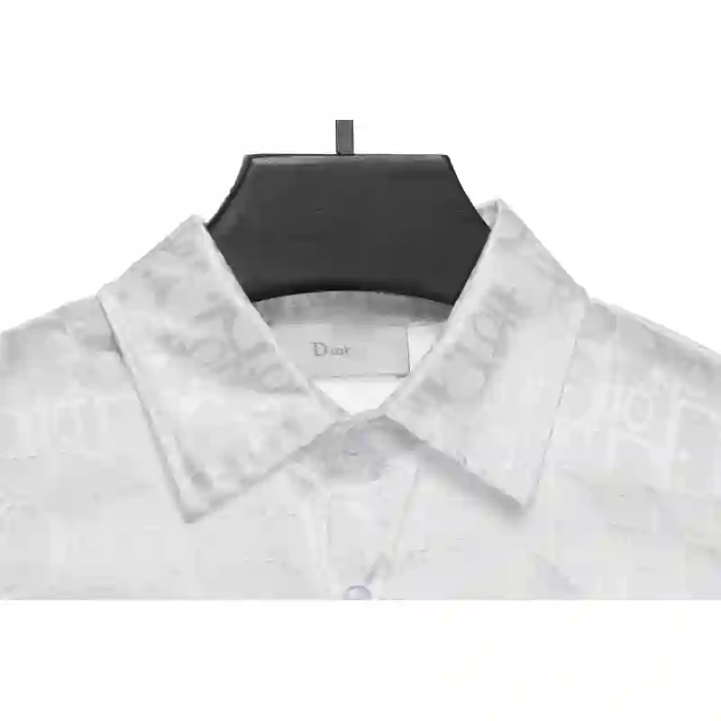 Dior Dark Jacquard Printed Shirt White
