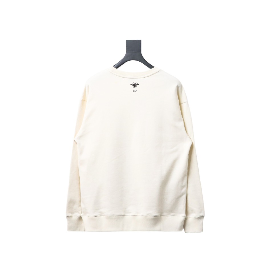 Dior Floral Butterfly Crewneck Sweatshirt White