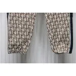 Dior Full-Print Jacquard Side Webbing Trousers Beige Yellow